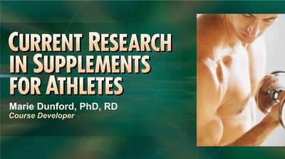 Book cover for Current Research in Supplements for Athletes Pass Course-NT