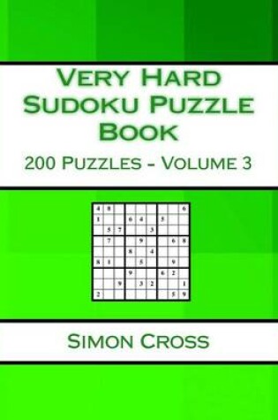 Cover of Very Hard Sudoku Puzzle Book Volume 3