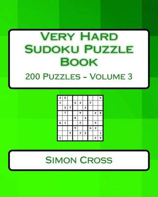 Cover of Very Hard Sudoku Puzzle Book Volume 3