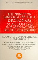 Book cover for The Princeton Language Institute 21st Century Dictionary of Acronyms and Abbreviations