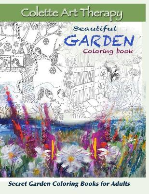 Book cover for Beautiful GARDEN coloring book