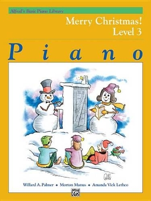 Book cover for Alfred's Basic Piano Library Merry Christmas 3
