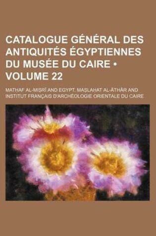 Cover of Catalogue General Des Antiquites Egyptiennes Du Musee Du Caire (Volume 22)