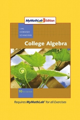 Cover of MyLab Math Edition Prototype for College Algebra