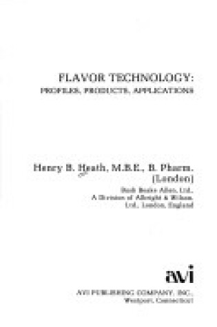 Cover of Flavour Technology