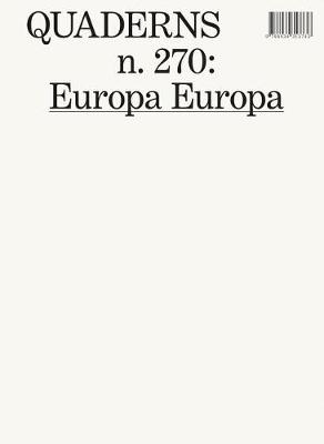 Book cover for Quaderns 270 - Europa Europa