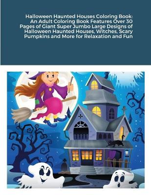 Book cover for Halloween Haunted Houses Coloring Book