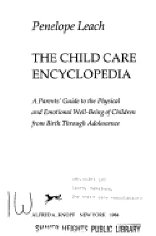 Cover of The Child Care Ency