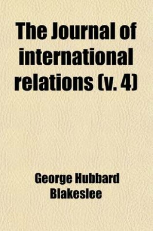 Cover of The Journal of International Relations Volume 4