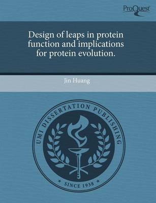 Book cover for Design of Leaps in Protein Function and Implications for Protein Evolution