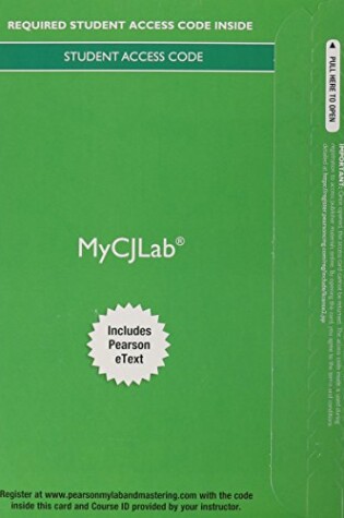 Cover of MyLab Criminal Justice with Pearson eText --Access Card -- for Criminology Today