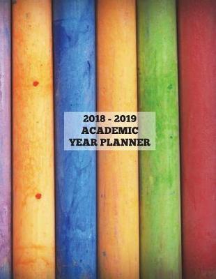 Book cover for Chalk Pastels 2018 - 2019 Academic Year Planner
