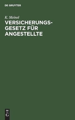 Cover of Versicherungsgesetz F�r Angestellte