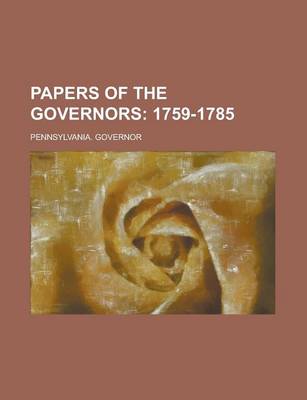 Book cover for Papers of the Governors