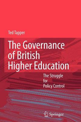 Book cover for The Governance of British Higher Education