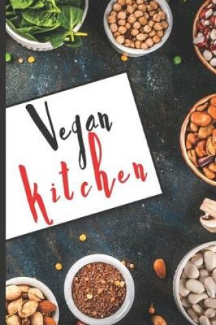 Cover of Blank Vegan Recipe Book "Vegan Kitchen"