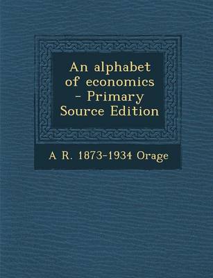 Book cover for An Alphabet of Economics