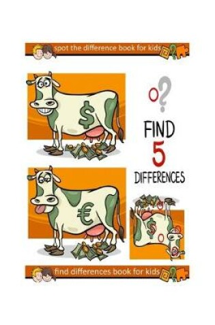 Cover of spot the difference book for kids