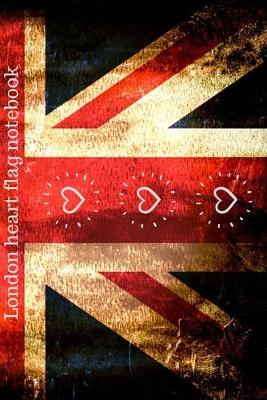 Book cover for London heart flag notebook