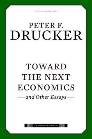 Cover of Toward the Next Economics