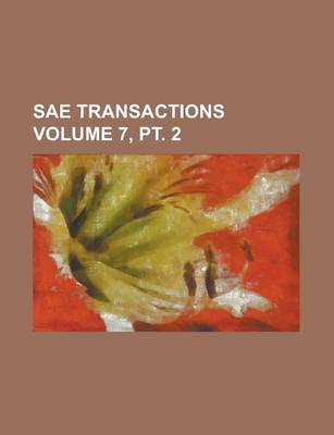 Book cover for Sae Transactions Volume 7, PT. 2