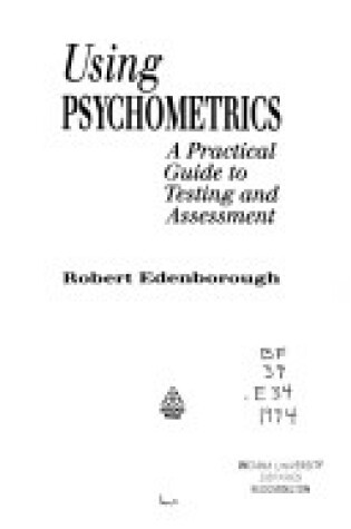 Cover of Using Psychometrics