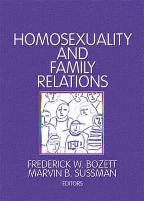 Book cover for Homosexuality and Family Relations