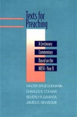 Cover of Texts for Preaching, Year B