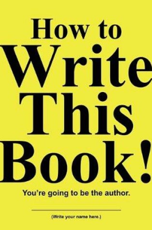 Cover of How to Write This Book