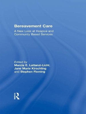Book cover for Bereavement Care