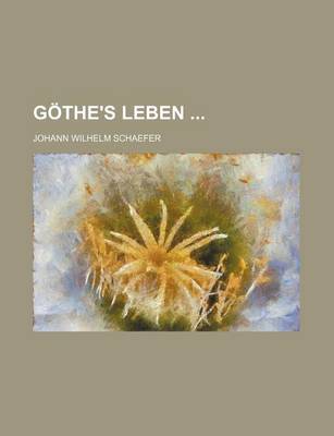 Book cover for Gothe's Leben