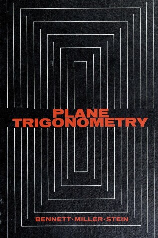 Cover of Plane Trigonometry