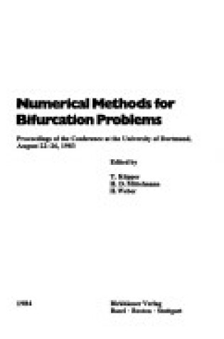 Cover of Numerical Methods for Bifurcation Problems