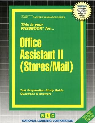 Book cover for Office Assistant II (Stores/Mail)