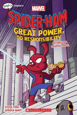 Book cover for Great Power, No Responsibility (Marvel: Spider-Ham: graphic novel 1)