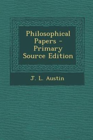 Cover of Philosophical Papers