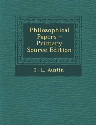 Book cover for Philosophical Papers