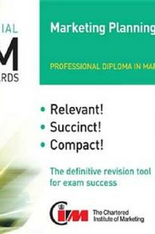 Cover of CIM Revision Cards Marketing Planning