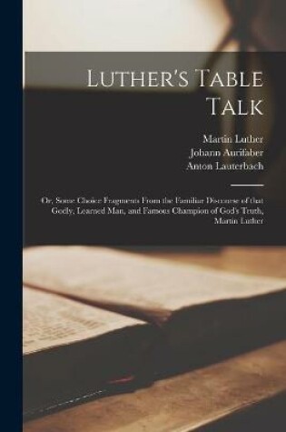 Cover of Luther's Table Talk