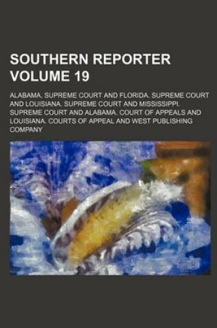 Cover of Southern Reporter Volume 19