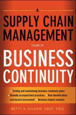 Cover of A Supply Chain Management Guide to Business Continuity