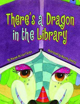 Book cover for There's a Dragon in the Library