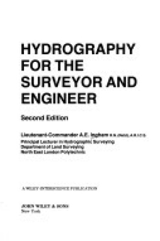 Cover of Ingham: *Hydrography 2ed*