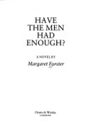 Cover of Have the Men Had Enough?