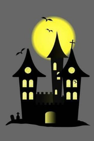 Cover of Halloween Castle with Bats and Yellow Moon