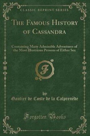 Cover of The Famous History of Cassandra