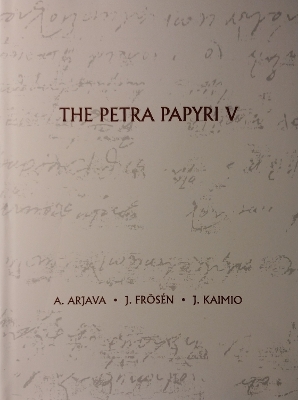 Book cover for The Petra Papyri V