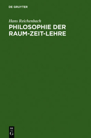 Cover of Philosophie Der Raum-Zeit-Lehre