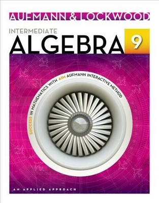 Book cover for Intermediate Algebra : An Applied Approach