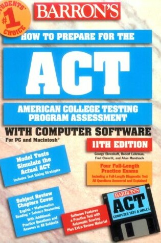Cover of Barron's How to Prepare for the Act, American College Testing Assessment Prog